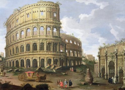 A View of the Colosseum in Rome by Gaspar van Wittel